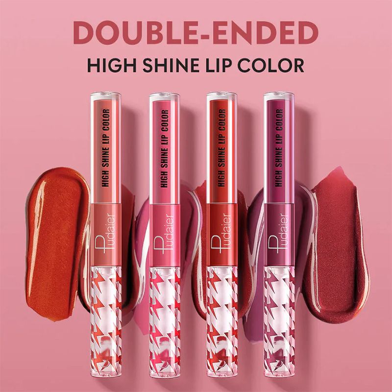 16 Colors Double Ended Highlighting Lip Gloss - High-shine Long-lasting✨