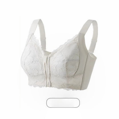 Women's Comfortable Front Closure Lace  Posture Support Bra