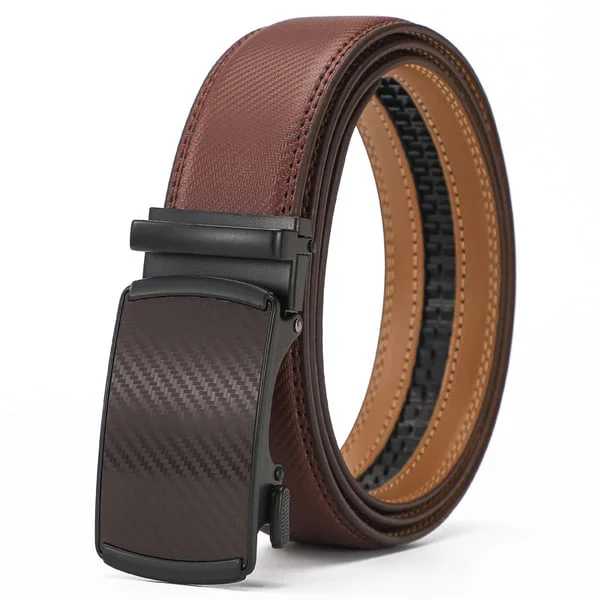 ✨️Best for Father's Day🎁 Leather Ratchet Belt With Adjustable Buckle💼