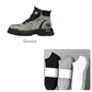 ⏰Men's outdoor swivel buckle work shoes（Waterproof, Anti-slip,Comfortable and Breathable）