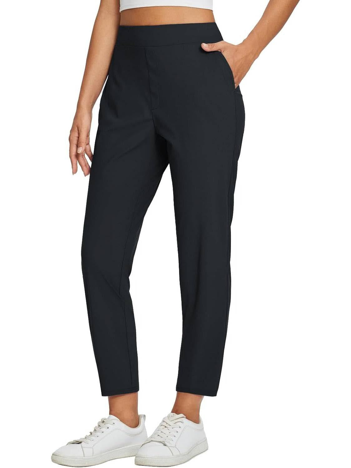 ⏳2026 Hot Sale 50% OFF🌞Women’s Fitted High-Waisted Zip-Pocket Trousers - 👖Lightweight, Breathable, Soft 26"/27" Ankle Pants with Zipper Pockets