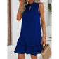 🎉Last day of the sale: 50% off 💃 Women's dress with a bow and geometric pattern