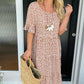 🌸Spring Specials🌸 Round Neck Polka Dot Print Midi Dress