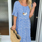 🌸Spring Specials🌸 Round Neck Polka Dot Print Midi Dress