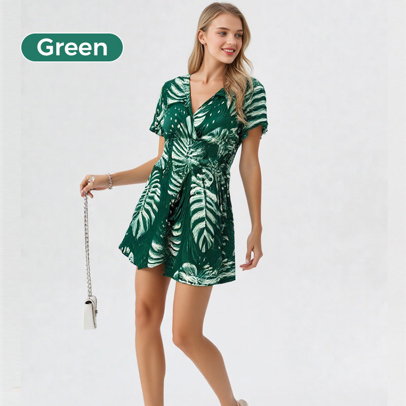 🌸Up to 50% off🔥Casual Floral Polka Dot Pocket Rompers
