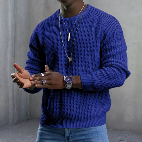 ✨2026 Collection at 50% OFF 🎁JMIERR Men's Crewneck Sweater Soft Casual Sweaters Classic Long Sleeve Pullover Sweaters with Ribbing Edge