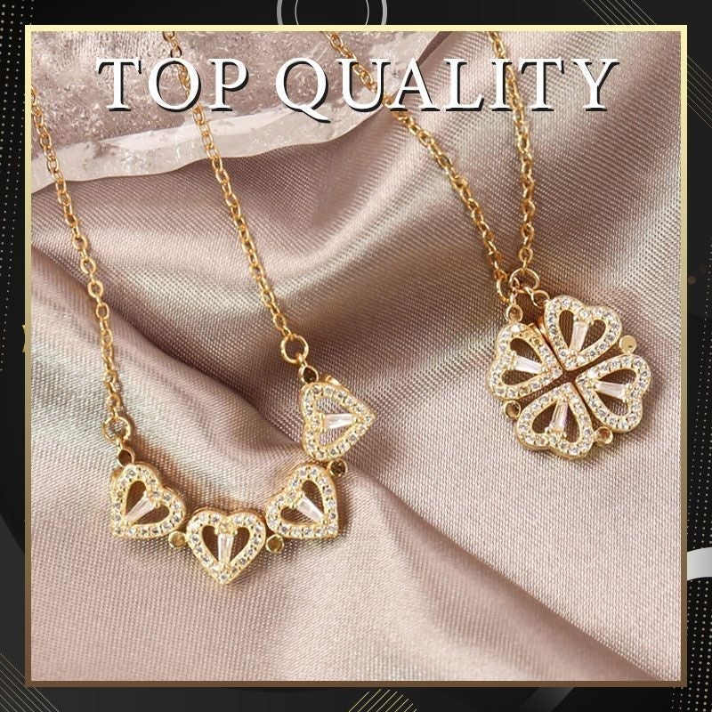 💙 Last Day Promotion 50% Off💙Four Leaf Heart Shape Necklace