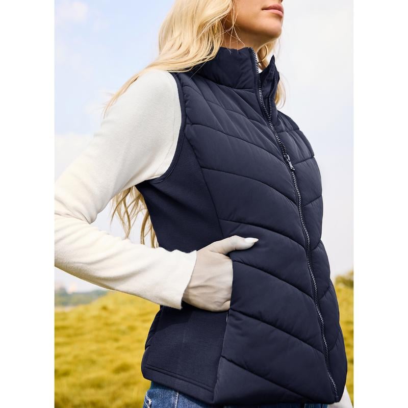 💖HOT SALE 50% OFF✨️Womens Sleeveless Zip Up Puffer Vest💗-Cozy Without Bulk