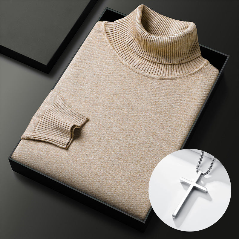 🔥HOT SALE-50% OFF ✨Men's Solid Color Premium Turtleneck Sweater