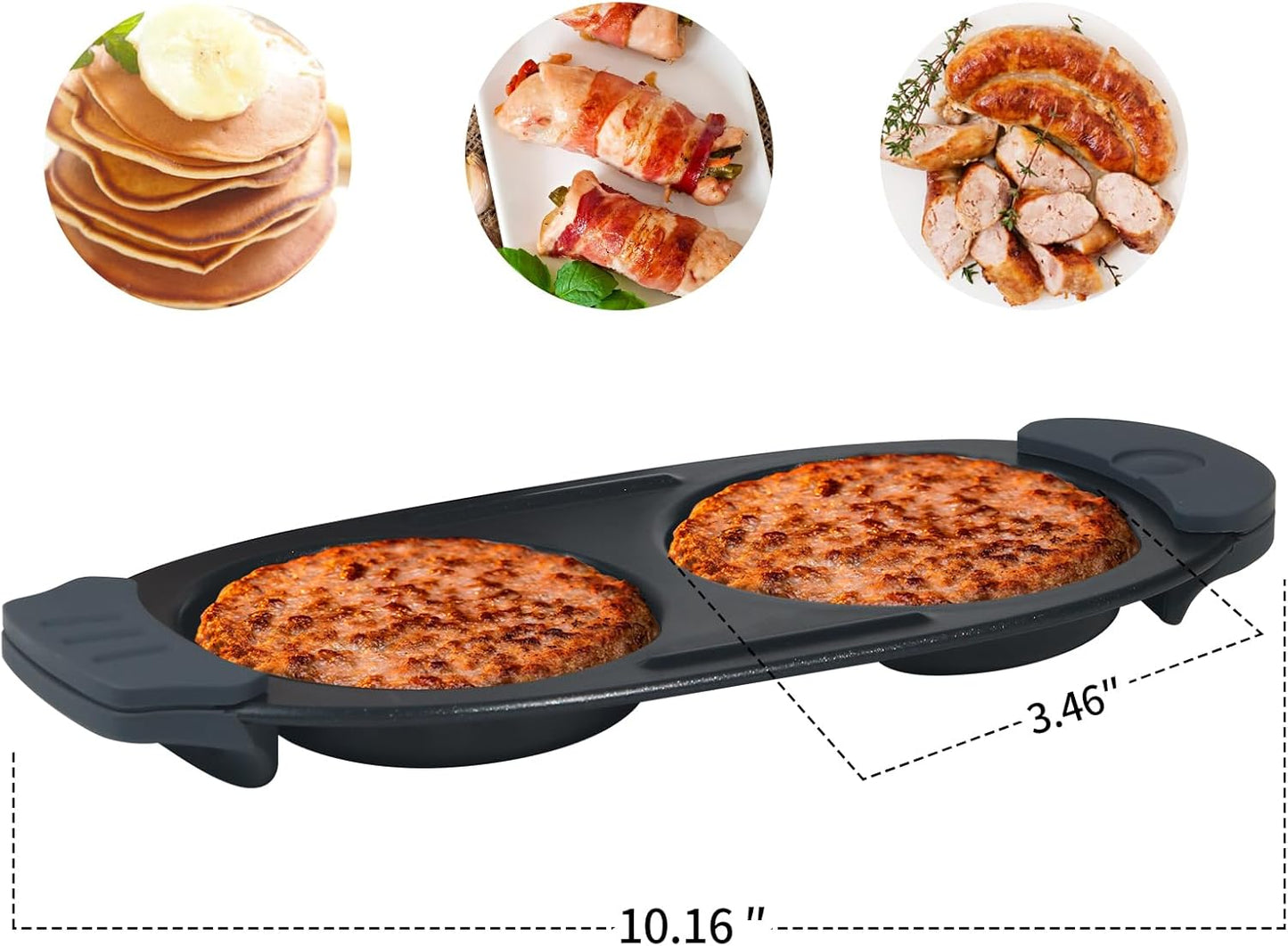 ✨️Quick-Heat Microwave Egg Cooker|Poacher|fryer-Multi-Use microwave egg maker for Breakfast Sandwiches