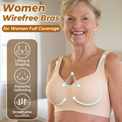 🎉LAST DAY SALE -50% OFF💖 Women's Seamless Full Coverage Wireless Bra