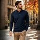 ⏳ Limited Time 50% Off! 💥Men's Textured Long Sleeve Lightweight Sweatshirt