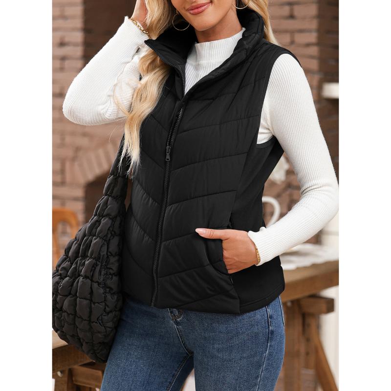 💖HOT SALE 50% OFF✨️Womens Sleeveless Zip Up Puffer Vest💗-Cozy Without Bulk