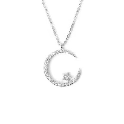 🔥Gift For Women💕Bright Night: Moon Star Necklace🌙✨