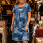 Women's Casual Patchwork Pattern Dress