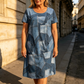 Women's Casual Patchwork Pattern Dress