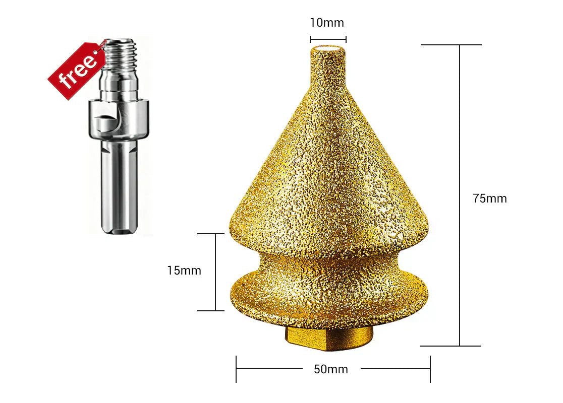 ⚙️ LIMITED-TIME 50% OFF! ✨ Diamond Chamfering Bit for Grinder – Multi-Function, Brazed Diamond, Universal Fit 💎
