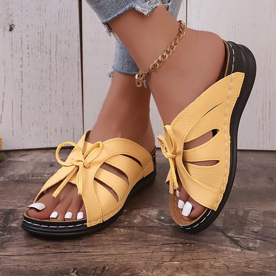 🔥Last Day 49% OFF🔥Women's Comfort Bowtie Slide Sandals