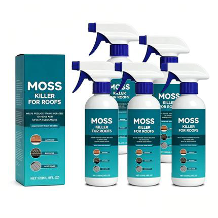 ⚡50K+ SOLD!🏠Multi-Surface Roof Moss & Algae Cleaner Spray