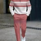 🎁New arrival 50% OFF💥Men's Graphic Print Pullover & Pants Set – Street Style, Comfort Fit & Casual Look 👖