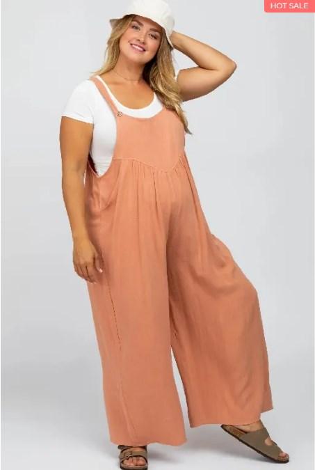 💖Summer Sale💖-Plus Size Leisure Wide-Leg Jumpsuit