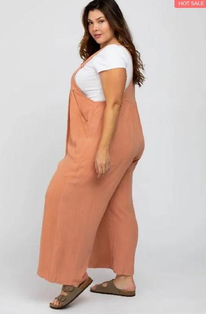 💖Summer Sale💖-Plus Size Leisure Wide-Leg Jumpsuit