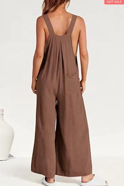 💖Summer Sale💖-Plus Size Leisure Wide-Leg Jumpsuit