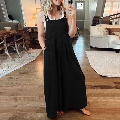 💖Summer Sale💖-Plus Size Leisure Wide-Leg Jumpsuit