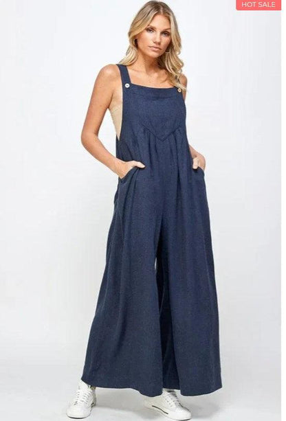 💖Summer Sale💖-Plus Size Leisure Wide-Leg Jumpsuit