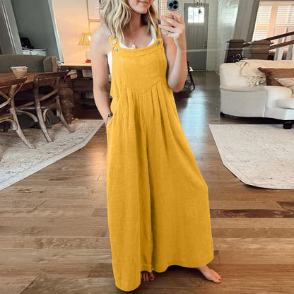 💖Summer Sale💖-Plus Size Leisure Wide-Leg Jumpsuit