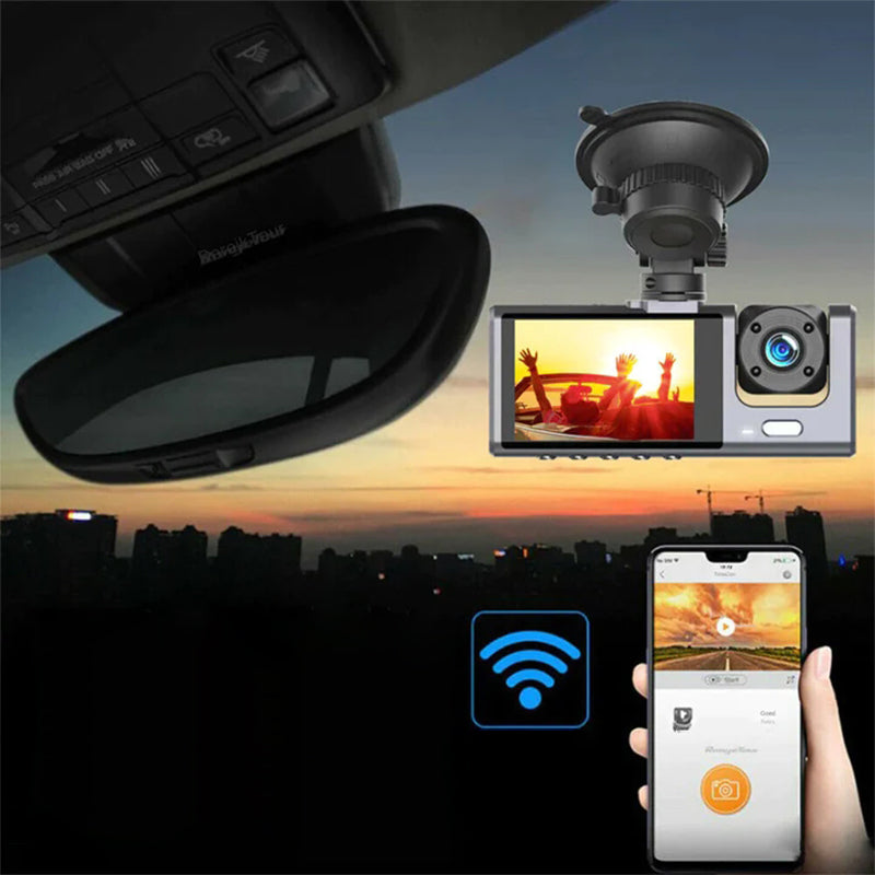 🖤Black Friday top seller!✨ 170° Wide-Angle Dash Cam with Dual Lens – 1080P HD, Night Vision & 24-Hour Parking Monitoring (Drive Safer, Save Every Moment!)