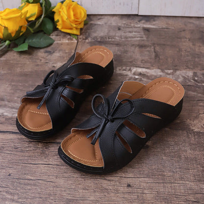 🔥Last Day 49% OFF🔥Women's Comfort Bowtie Slide Sandals