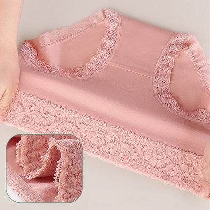 Women's Lace High Waisted Cotton Panties