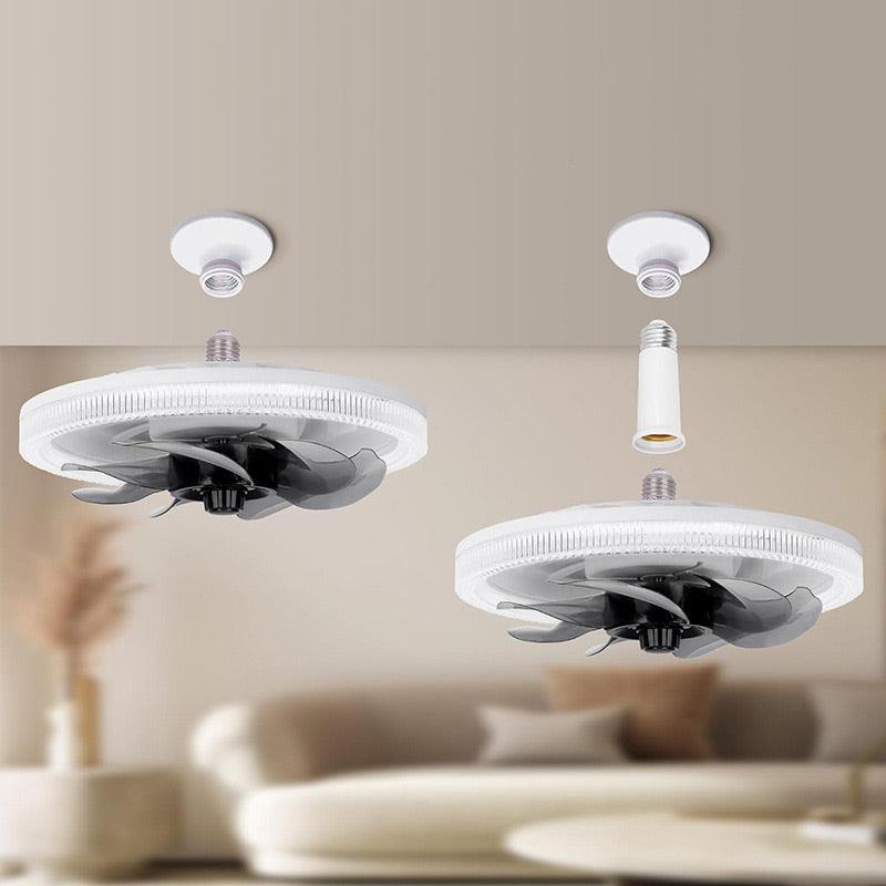 💥2026 HOT SALE 50% OFF💥 2-in-1 Mute Adjustable Fan Light with Remote Control