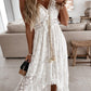 V-Neck Lace-Up Strappy Dress