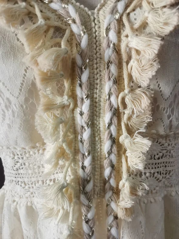 V-Neck Lace-Up Strappy Dress