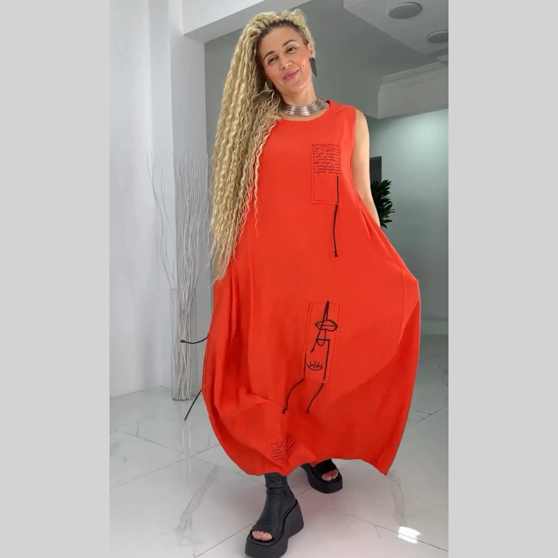 💥Limit Time 40% OFF💃Casual Sleeveless Maxi Dress for Plus Size Women