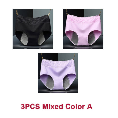 Women's Super Soft Cotton Mid-waist Leak-proof Period Panties