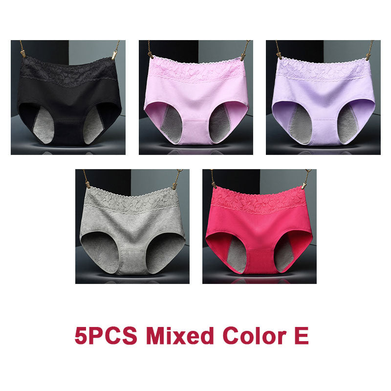 Women's Super Soft Cotton Mid-waist Leak-proof Period Panties