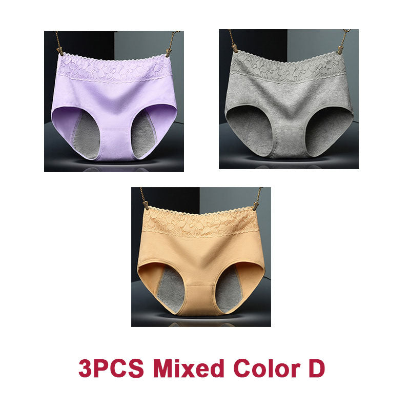 Women's Super Soft Cotton Mid-waist Leak-proof Period Panties