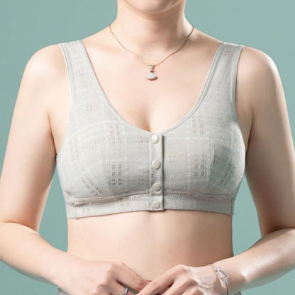 🌸Up to 40% OFF🔥Women’s Wireless Support Front Closure Cotton Bra with Plus Size