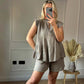 🌸Up to 40% OFF🔥Women's Cheesecloth Ruffle Shorts & Top Set