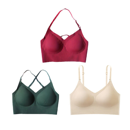 🔥 Seamless breathable bra with removable pads