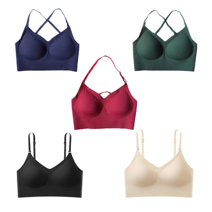 🔥 Seamless breathable bra with removable pads