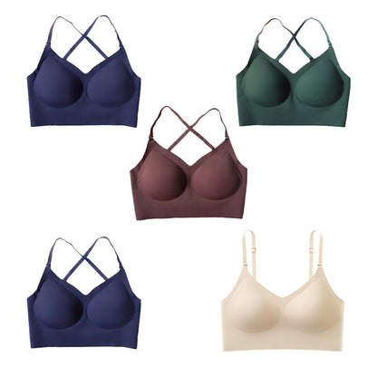 🔥 Seamless breathable bra with removable pads
