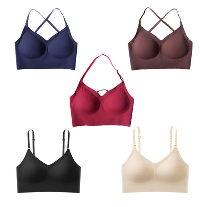 🔥 Seamless breathable bra with removable pads