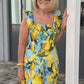 🌸Up to 40% OFF🍋Plus Size Lemon Print Tunic Dress