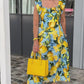 🌸Up to 40% OFF🍋Plus Size Lemon Print Tunic Dress