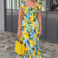 🌸Up to 40% OFF🍋Plus Size Lemon Print Tunic Dress