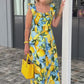 🌸Up to 40% OFF🍋Plus Size Lemon Print Tunic Dress